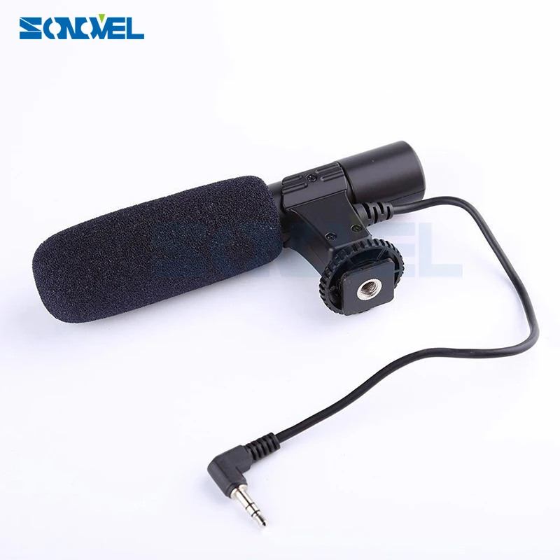 Mic-01 Professional  Camera External Stereo Microphone For Nikon D7500 D7200 D5600 D5500 D5300 D5200 D3300 D810 D750 D500 D5 D4