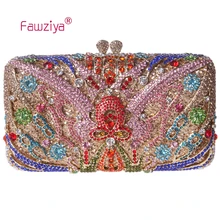 Fawziya Kupplung Geldbörse Schmetterling Kupplungen Für Frauen Strass Kristall Abendtaschen