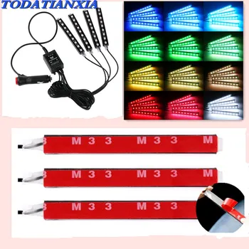 

4pcs Car Styling LED Interior Light Lamp Strip Decorative FOR chery tiggo 3 5 2016 A3 QQ A5 A1 Amulet A13 E5 FOR great