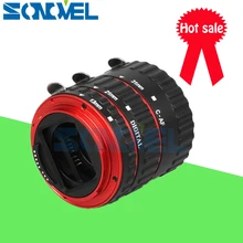 Красный металл TTL автоматической фокусировки AF Макрос Удлинитель кольцо Переходники объективов кольцо для CANON EOS EF EF-S 800D 760D 750D 650D 200D 77D 5Ds R