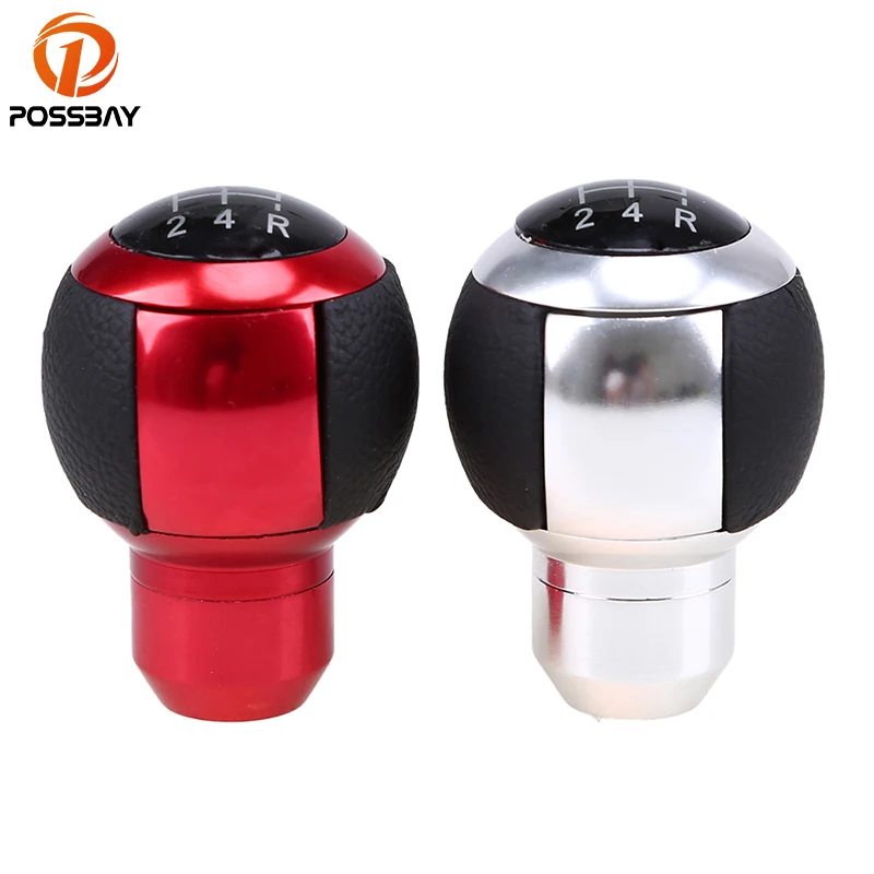 POSSBAY Aluminum Shift Knob Universal 5 Speed Gear Shift Knob Racing
