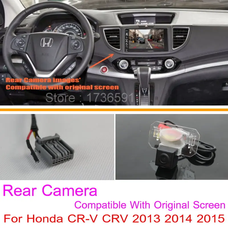 Для Honda CR-V CRV 2013 /RCA и экран Совместимость/Автомобильная камера заднего вида наборы/HD камера заднего вида