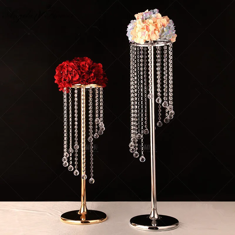 Buy New S shaped crystal acrylic bead curtain rotating