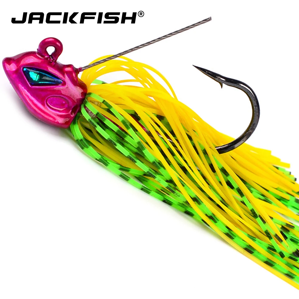 JACKFISH Spinnerbait 8CM/15G bait Bass Fish Metal Bait Sequin Beard Pike Fishing Tackle Jigs Spinner Fishing Lure with hook JACKFISH Spinnerbait 8CM/15G bait Bass Fish Metal Bait Sequin Beard Pike Fishing Tackle Jigs Spinner Fishing Lure with hook