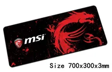 MSI mouse pad 700x300x3mm pad to mouse notbook computer mousepad High quality gaming padmouse gamer to laptop mouse mat