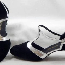 Новинка, черная замша с закрытым носком танцевальная обувь Костюмы для бальных танцев Salsa Костюмы для латиноамериканских танцев Вальс Танго Бачата Танцы Обувь все Размеры