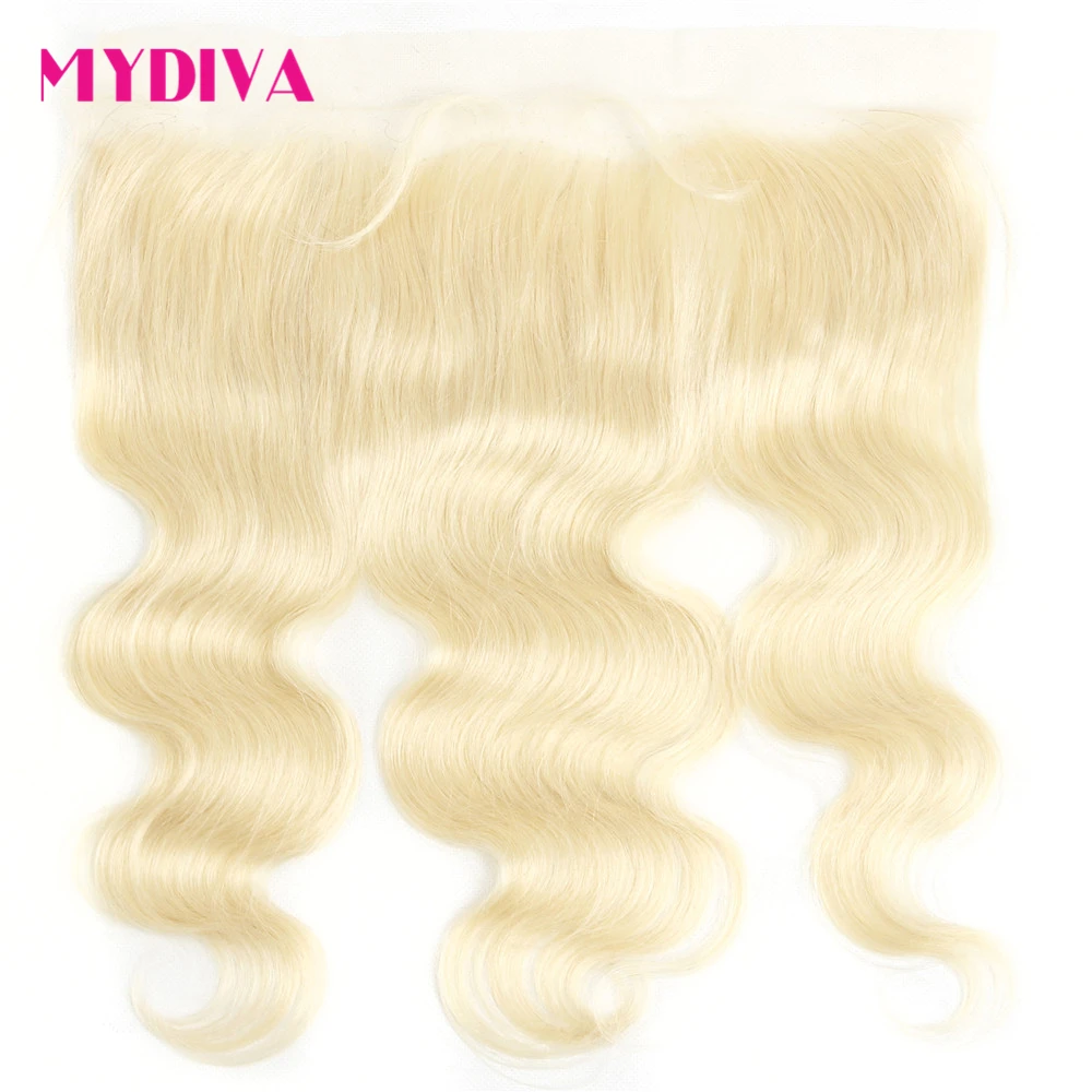 

Peruvian Body Wave Closure 13*4 Ear To Ear Lace Frontal Transparent Lace Frontal 613 Blonde Frontal Remy Human Hair Closure