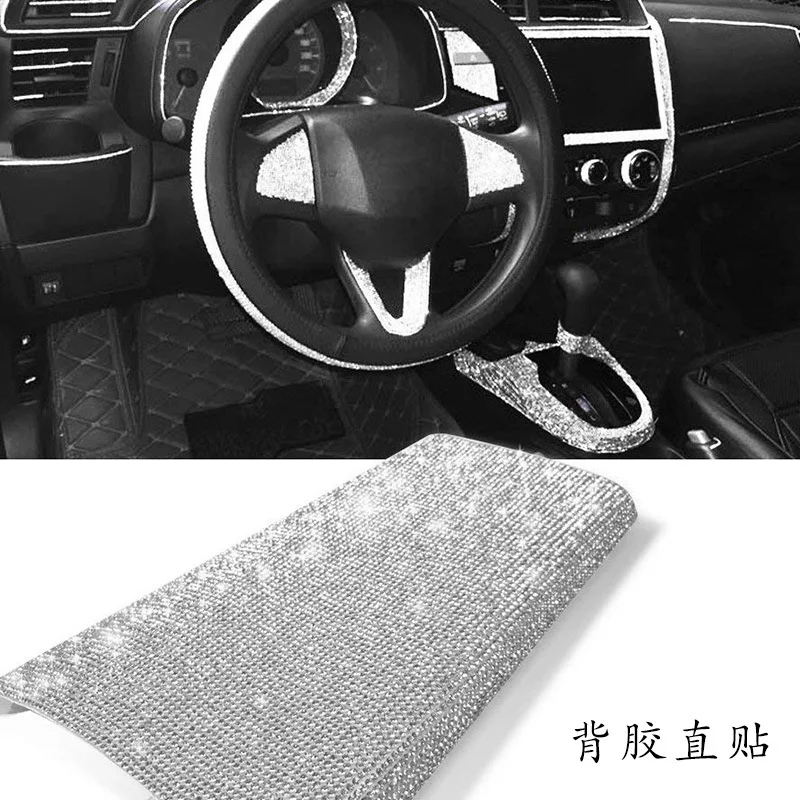 

Car stickers Drilling car interior car standard DIY mobile phone jewelry drill stickers Dyson stick drill Adhesive straight stic