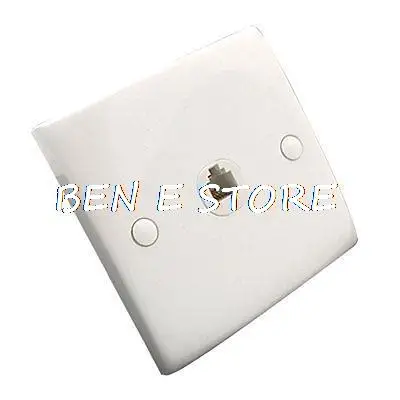 

Single Socket RJ11 Telephone Face Plate Wall Mount White