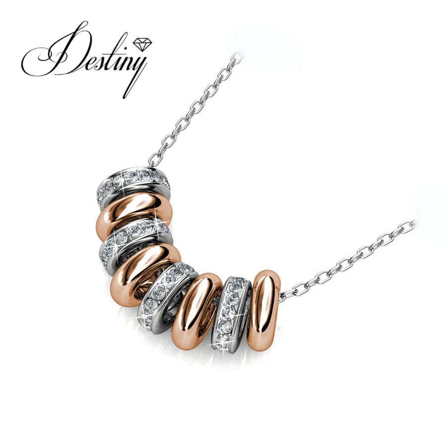 Destiny Jewellery смешанные покрытие цвет ожерелье сделано с кристаллами Swarovski Кулон