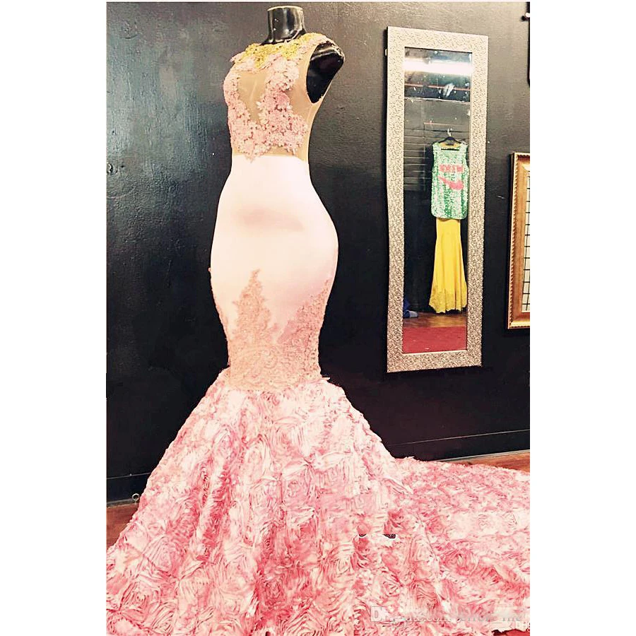 

Elegant Sexy Lace Red Carpet Formal Dress Appliques Rose O-neck Mermaid Long Formal Gowns Celebrity Dresses Vestido De Festa