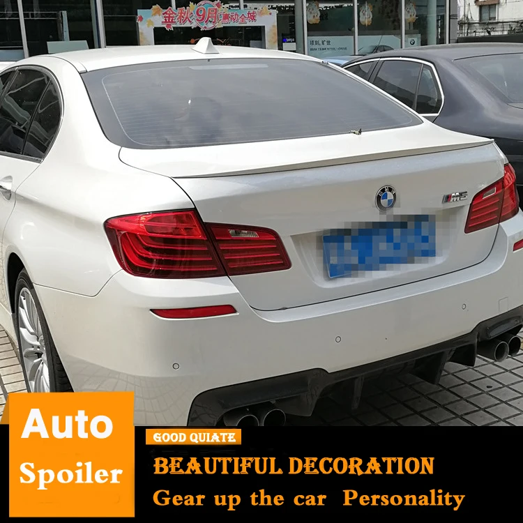 Спойлер для BMW F10 F18 M5 520 525 528 535 2012 2015 спортивный ABS Материал заднее крыло автомобиля