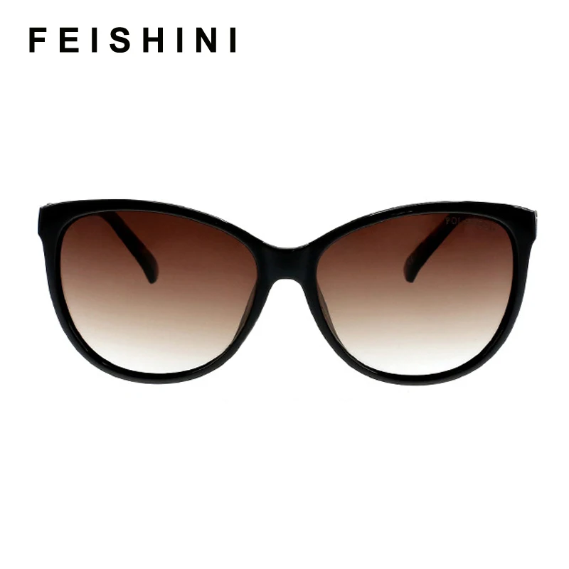 Женские винтажные солнцезащитные очки Feishini роскошные поляризационные кошачий