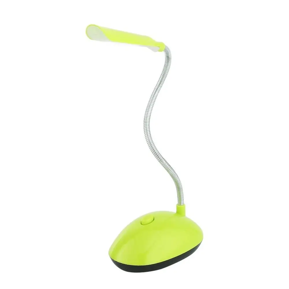 Fexiable светодиодный настольный светильник AAA на батарейках лампа для чтения книг зеленый/синий PY-X7188 - Цвет корпуса: Зеленый