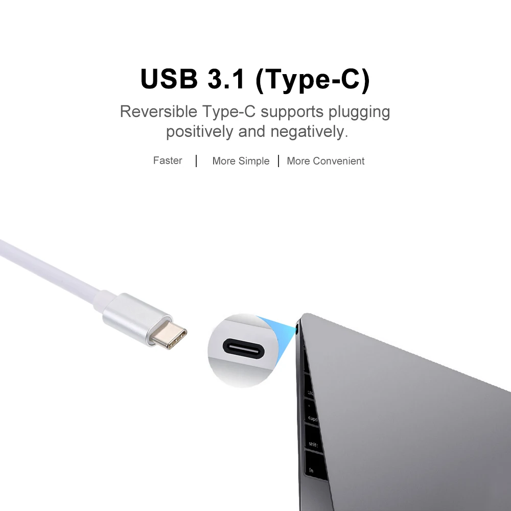 USB 3,1 Тип с разъемами типа C и USB 3,0/HD/Тип-C концентратор USB-C 3-в-1 адаптер ключ подставка с зарядным устройством для Macbook Pro, Dell XPS 13