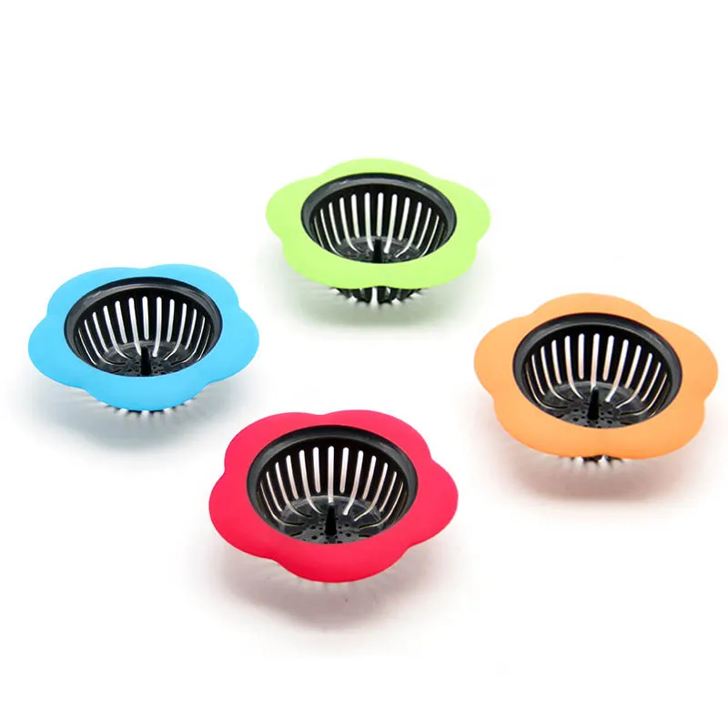 

Flower Type Floor Drain For Bathroom Sink Strainer Hair Filter Cover Anticlogging Strong Adsorption Drain Kitchen Tools
