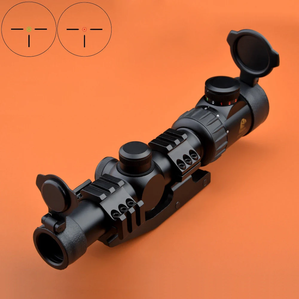 

Eagle Eye Rifle Scope 1-5X24 IR Tactical Scope Weaver Mount Riflescope three-pin German#1 Reticle 223