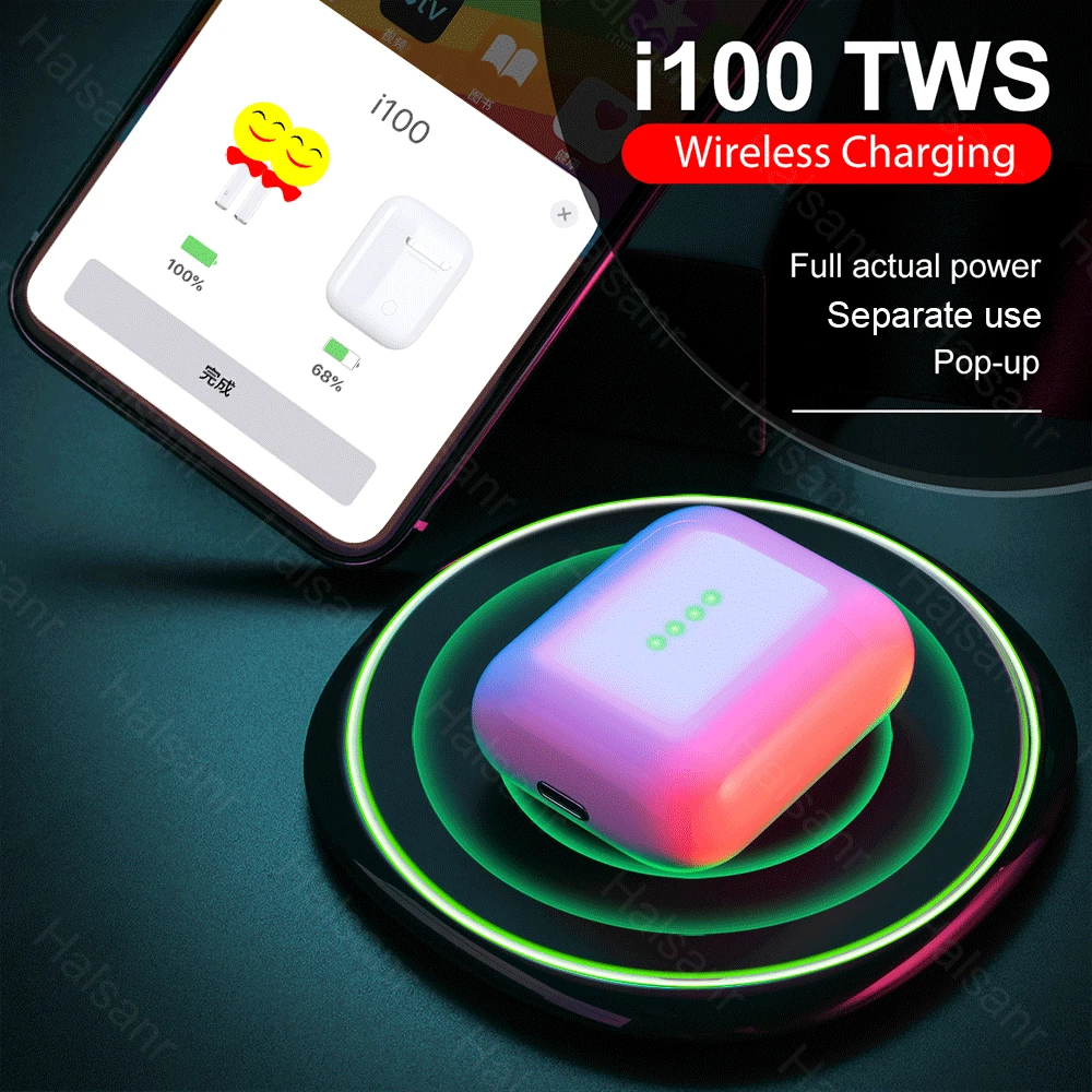1188.38 руб. 38% СКИДКА|Оригинальные i100 TWS 1:1 всплывающие 5,0 Bluetooth беспроводные наушники раздельное использование беспроводной зарядки PK W1 чип i30 i60 i80 i200 TWS i100-in Наушники и гарнитуры from Бытовая электроника on Aliexpress.com | Alibaba Group