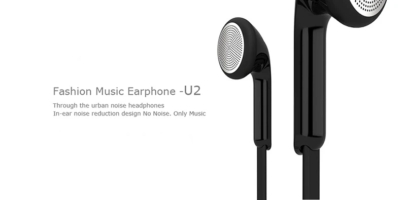 UiiSii U2 Music Stereo In-ear Earphone Headphone 1.2m Wired Noise Cancelling with Microphone Earphones  for Smart Mobile Phone (15)