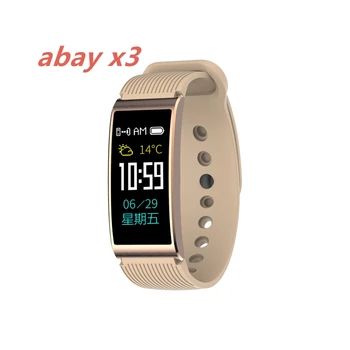 

Abay X3 Smart Watch ios Heart Rate Monitor Pedometer Sleep Fitness Tracker Smartwatch Bracelet Watch Phone Support Android IOS