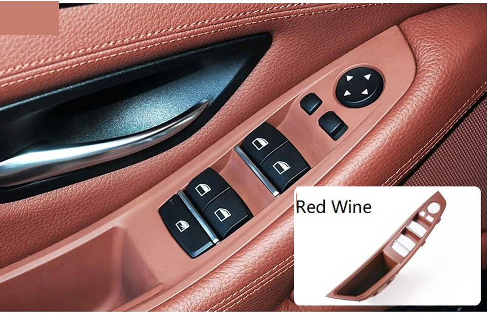 LHD для BMW 5 серии F10 F11 F18 внутренняя ручка левая передняя Межкомнатная дверь подлокотник панель сиденье водителя Переключатель рамка для хранения