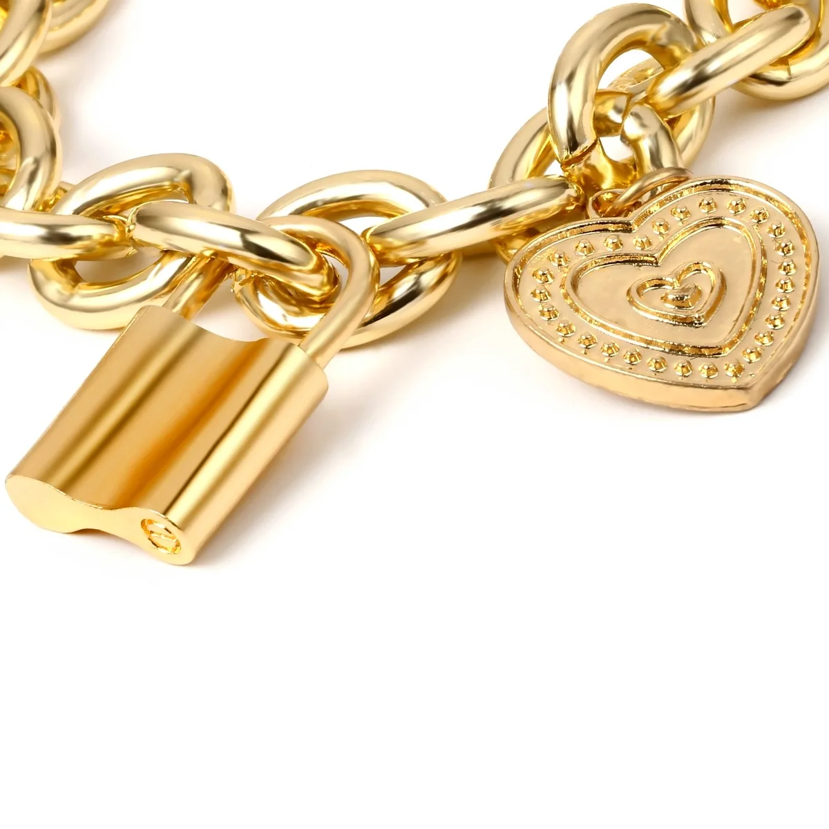 KingDeng замок золото цепочки и ожерелья Ретро street творческий металл холодной свитер от ветра цепи Хип Хоп Длинные украшения для женщин harajuku человек чокер цепочка бижутерия кулон ожерелье цепь