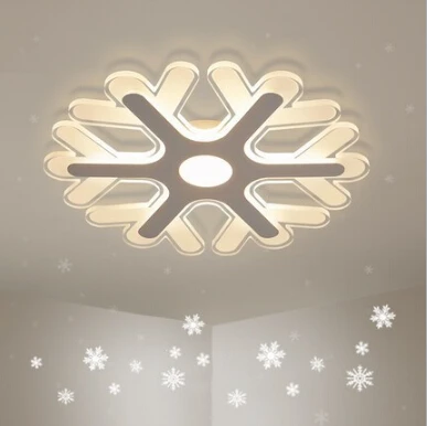 

Ultrathin Acrylic Snowflake Shape Led Chandeliers Lights For Study Kids Room Bedroom Modern Led Ceiling Chandelier