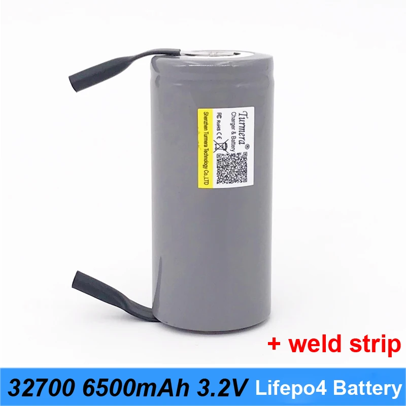 

32700 battery charger 32700 lifepo4 3.2v 6500mah 33A 55A weld strip for screwdriver battery electric bike powered led lights JAN