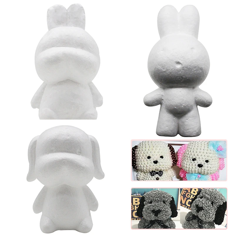 Дети пенополистирол DIY животных Моделирование игрушки Ручная работа кролик