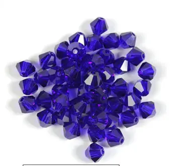 

Free shipping wholesale Beads Accesary 5301 Grade AAA DARK Sapphire 3mm 4mm Glass Crystal Bicone Beads