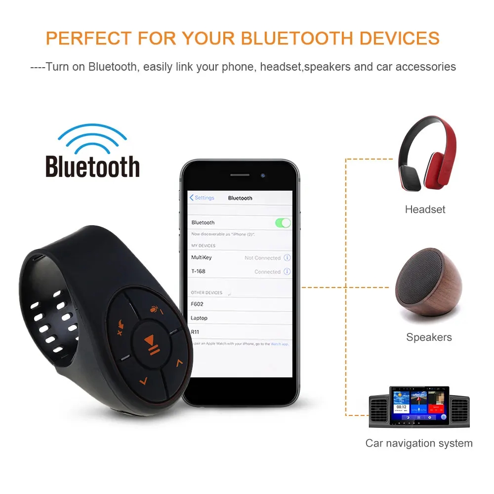 Sikeo Bluetooth контроллер рулевого колеса направленный рычаг установка приемник Многофункциональный Авто Bluetooth автомобильный комплект костюм