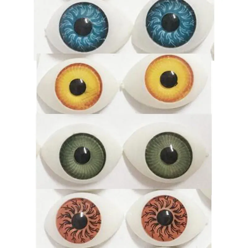 4 пары 8 шт./лот BJD куклы глаза акриловые 11*16 мм Глазные яблоки для кукол аксессуары BJD Игрушки для девочек случайные цвета