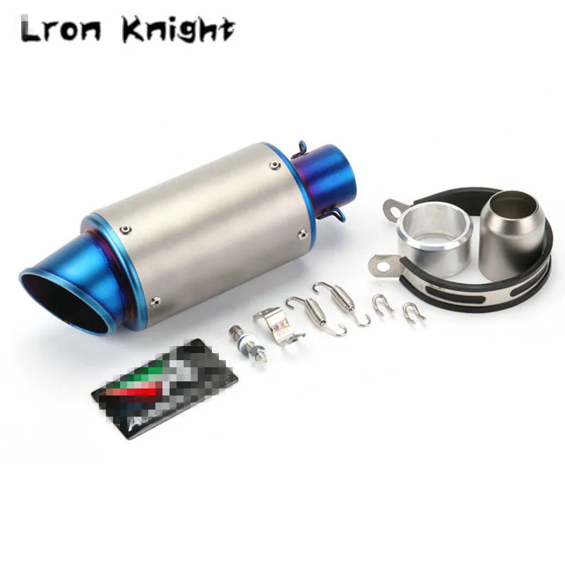 Para YAMAHA YZF-R1 YZF R1 FZ1 MT-07 XJ6 MT-09 YZFR125 MT 07 09 Universal 51mm motocicleta silenciador de escape fibra de carbono la CESPAP