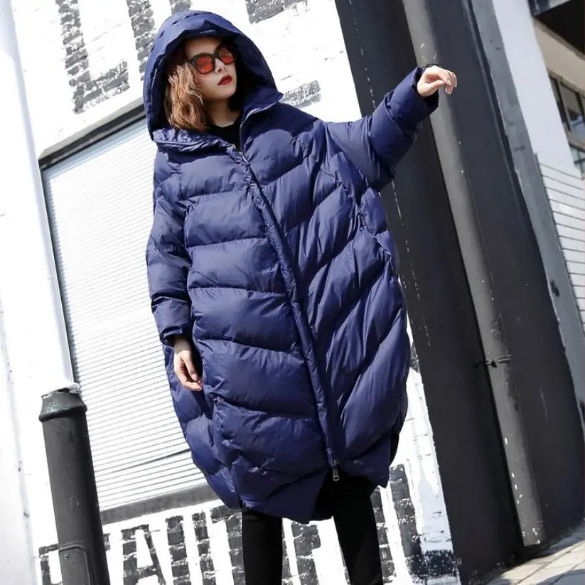 Bas grey Épaissir Survêtement La Veste Parkas L1635 Lâche Taille Longues Black Oversize Vers À De Femmes Capuchon Chaud Manches Manteau Hiver Coton red Le Plus Mode blue 1H4YqTHw