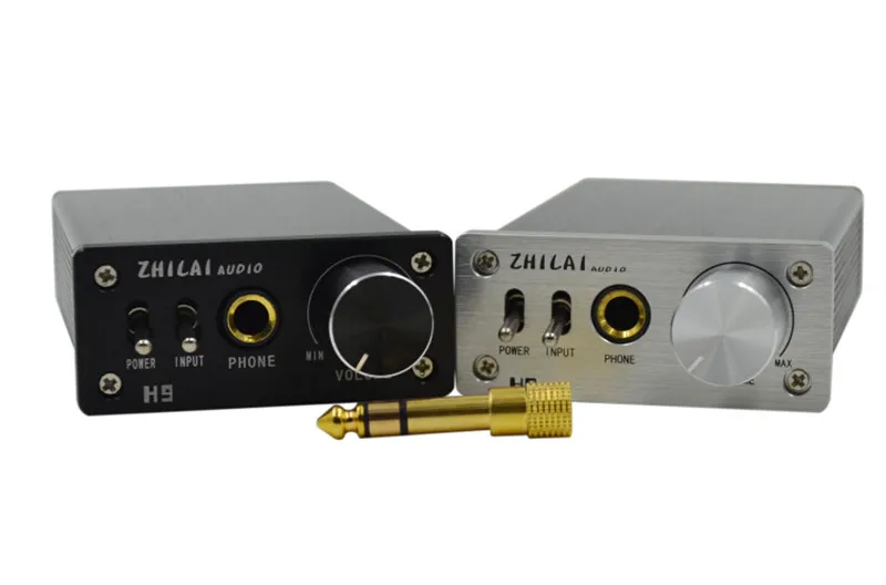 2016 ZHILAI H9 DC 24V Digital HIFI Earphone Amplifier Headphone Amp TPA6120A2 Chip + Adapter Plug + Power Supply Two Audio Input (4)