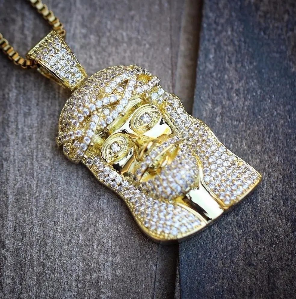 Бесплатная коробка цепи 24 &quotхип-хоп bling gold rhodium высокое качество продвижение