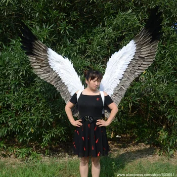 

Creative large wall decorations nice ANGEL wings Game cosplay costumes accessory 150*120cm adults' large beautiful fairy wings