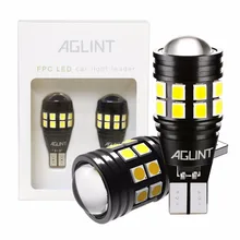 Aglint 2 pces t15 canbus t16 w16w lâmpada led nenhum código de erro 2835 smd 22leds 921 para luzes reversas da lâmpada de backup do carro branco 6000k 12-24v