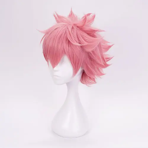 Ccutoo My Hero Academy Boku no Hiro Akademia Ashido Mina Короткие Розовые синтетические волосы косплей парик теплостойкое волокно