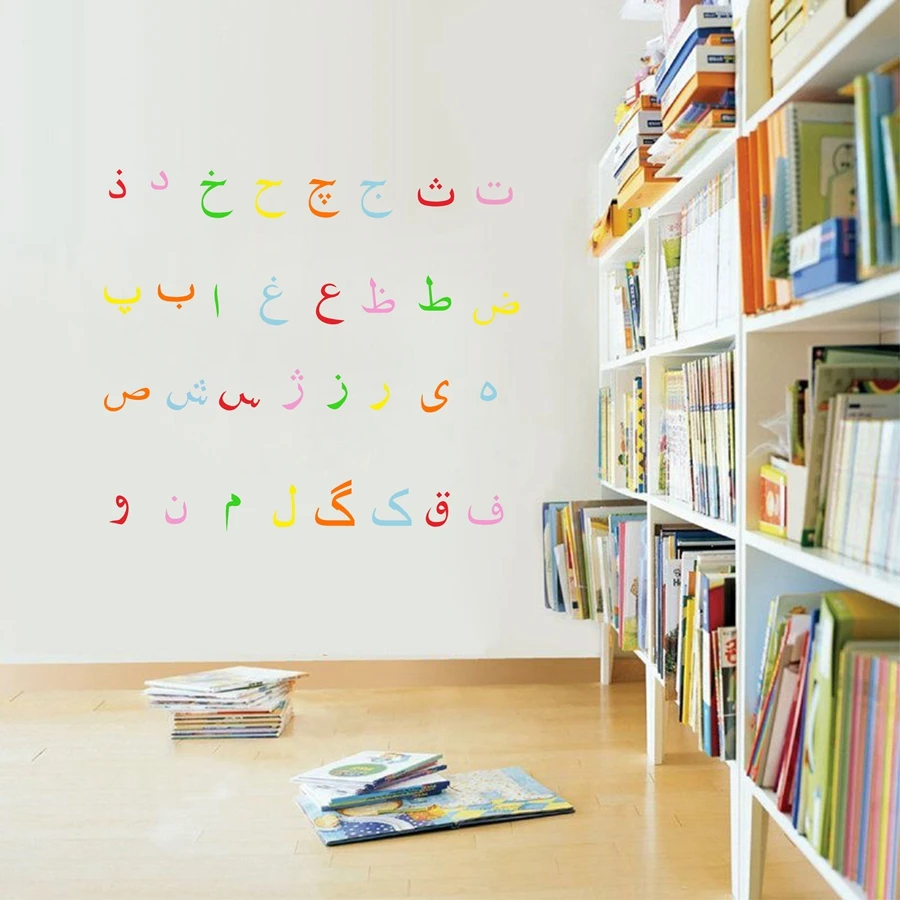 Бесплатная доставка настенные наклейки с алфавитом виниловые алфавитом|alphabet wall