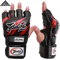Boxen Handschuhe Kämpfen Sport Muay Thai Sanda Handschuh Schwarz Leder Handschuh
