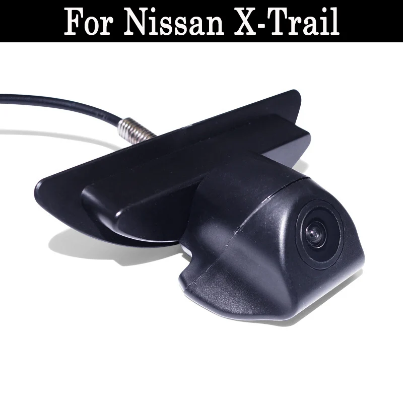 Автомобиль вид спереди Логотип парковочная камера для Nissan X-Trail/CCD ночного видения резервная камера установка в автомобиль логотип