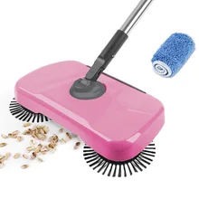 Stainless Steel Sweeping Machine Push Type Magic Broom Dustpan Handle Household Vacuum Cleaner Hand Push Sweeper Floor Robotic smart multifunction whirlwind sweeper household hand push floor cleaner not need battery retractable rod broom sweeping machine