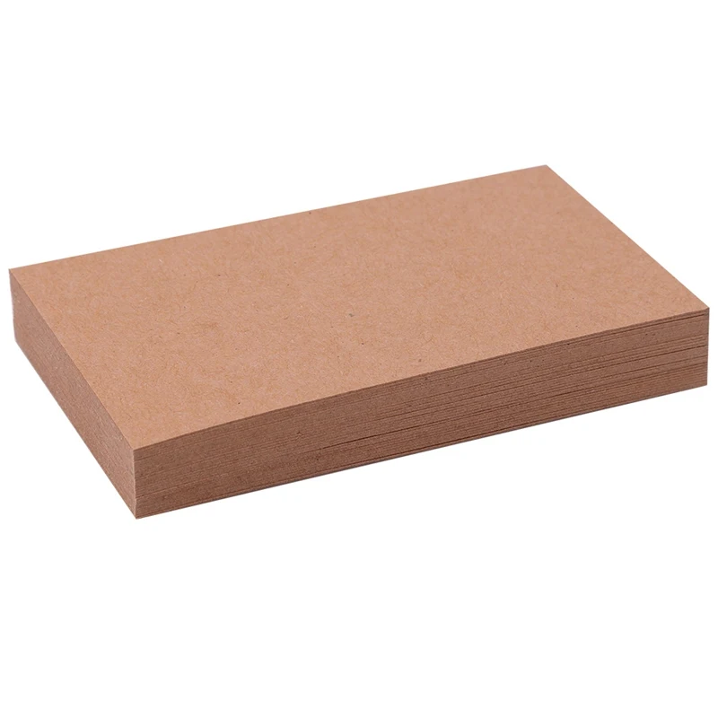 

100pcs/set Vintage Blank Kraft Paper Business Cards Postcard Word Card Message Card DIY Gift Card New Year Card