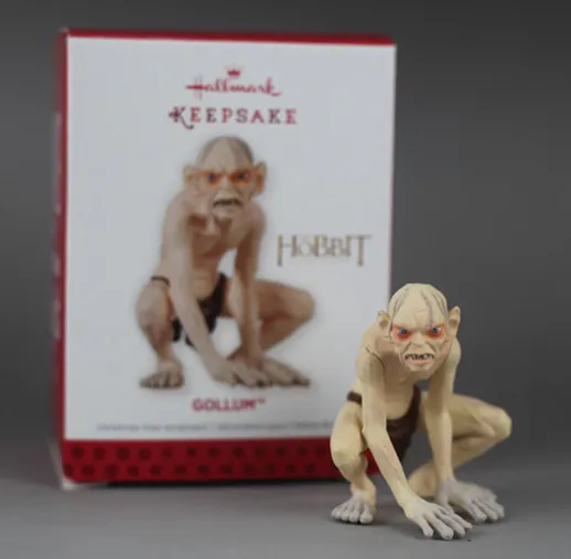 

[Best] Lord of the Rings toy Gollum action figure Hang furnishing articles The Hobbit Keepsake hallmark doll model Key chain