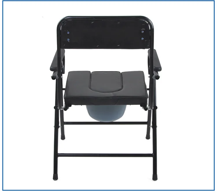 Утолщенная искусственная кожа+ стальное сиденье для унитаза для пожилых портативный мобильный горшок стулья со съемной кроваткой
