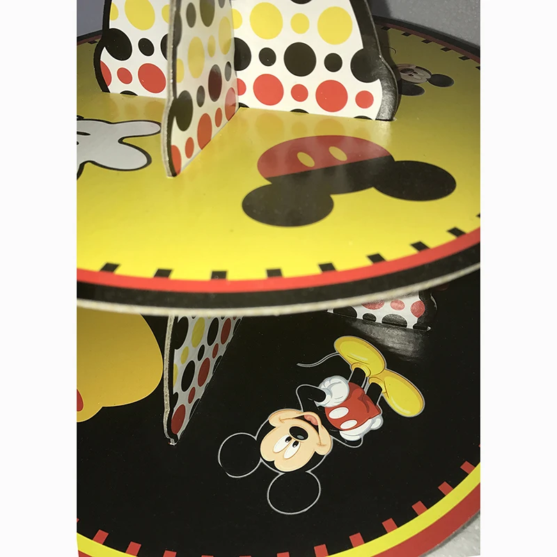 Подставка для кекса с Микки Маусом 3 уровня 1 комплект|mouse mouse|mouse minniemouse party |