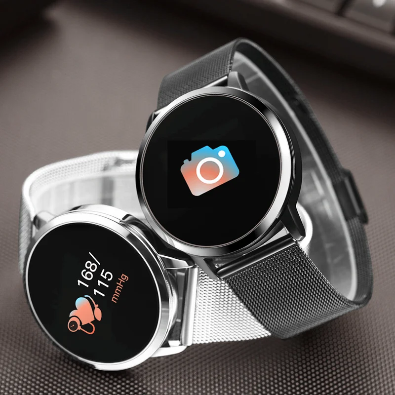 2019 Q8 Смарт часы OLED цветной экран IP67 Мода Samrt умный Браслет для занятий спортом