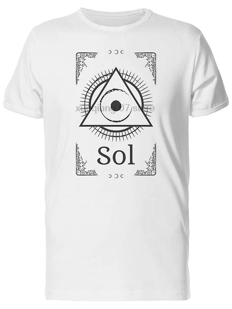 Sol Треугольники глаз футболка Для Мужчин's
