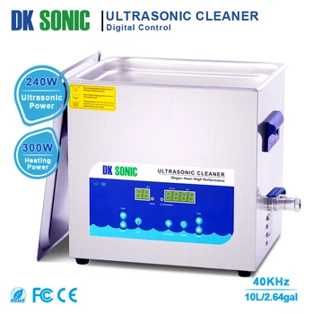 

DK SONIC 10L 240W Degassing Timer Heater Ultrasonic Cleaner Bath for Parts Jewelry Brass Eyeglass Ring Carburetor Fuel Injector